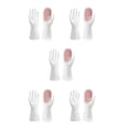 thumbnail image 3 of Yuarrent 1 par de guantes para lavar platos, fregador de manos, manoplas de esponja, herramientas Rosa 5piezas, 3 of 6