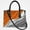 3035, variant on Ombre Orange Grey Cross Body Bags For Women Small Leather Female Handbags Fashion Top-Handle Totes