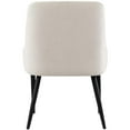 thumbnail image 2 of Meridian Furniture Camden Beige Linen Textured Fabric Dining Chair (Set of 2), 2 of 42