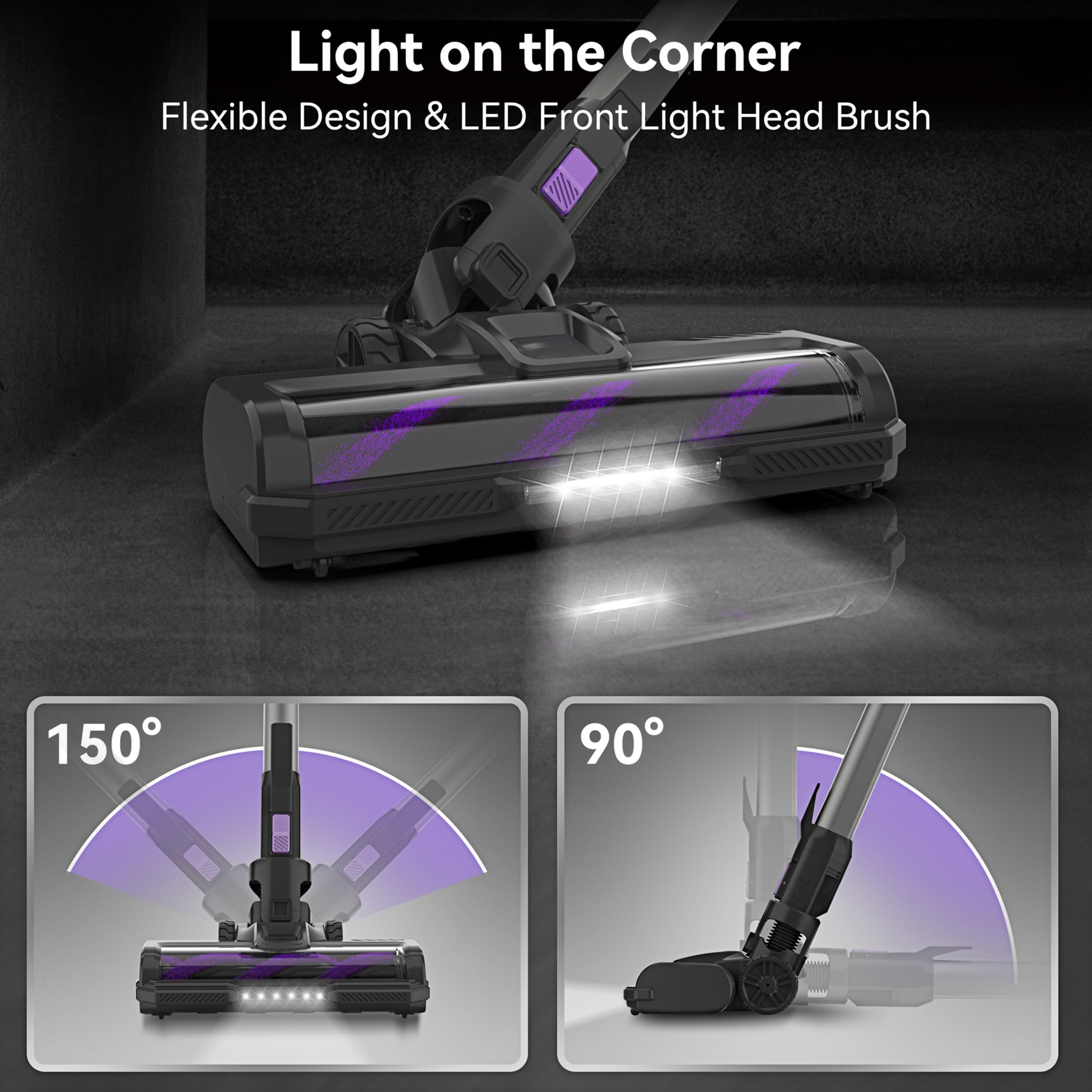 Cordless Stick Vacuum Cleaner for Hard Floors and Low-Pile Rugs - HEPA Filter, Powerful Suction S10