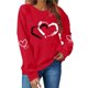 thumbnail image 1 of Xuyuer Valentines Day Shirts Women Valentine Crewneck Sweatshirts Love Heart Sweatshirt Valentine's Long Sleeve Tops Printed Sweatshirt Casual Loose Vintage Graphic Pullover Tops, 1 of 7