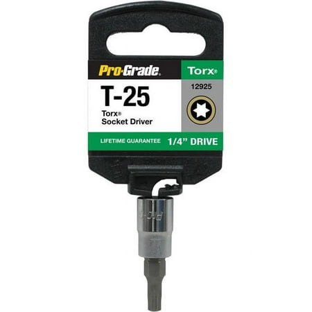 UPC: 0035794129200 | Pro-Grade 12925 0.25 in. Drive x T25 Internal Torx Socket