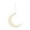 Beige, variant on Moon Wooden Ornament DIY Festival Hanging Crafted Celestial Shape Home for Eid Celebrations and Special Events