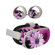 MightySkins OCQU2-Purple Flowers Skin for Oculus Quest 2 - Purple Flowers