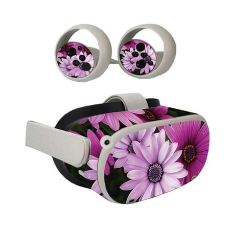 MightySkins OCQU2-Purple Flowers Skin for Oculus Quest 2 - Purple Flowers