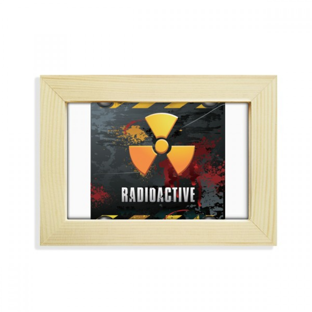 Logo Radioactive Substances Warning Desktop Decorate Photo Frame Picture Art Painting 5x7 inch