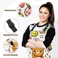 thumbnail image 2 of Cute Bear with Sweet and Dessert 5 Pcs Kitchen Set Heat Resistant Oven Mitts and Non-Slip Pot Holders with Adjustable Cooking Apron, 2 of 6