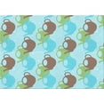 thumbnail image 1 of Ahgly Company Machine Washable Indoor Rectangle Transitional Tron Blue Area Rugs, 3' x 5', 1 of 7