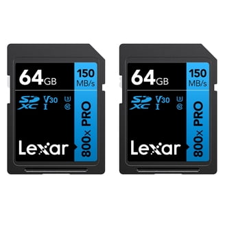 Lexar 64GB High-Performance 800x PRO UHS-I SDXC Memory Card (BLUE