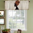 thumbnail image 3 of Africa Black Women Curtain Valances for Windows, Kitchen Valance Window Treatments Panel 2 Pack, African Native Ethnic Vintage Rod Pocket Short Curtains for Bathroom Bedroom 42 x 18 Inch, 3 of 8