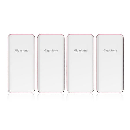 Gigastone Portable Charger 10,000 mAh PD 3.0 Power Bank 3.0 USB - External Battery Compatible with all smartphone Apple iPhone Samsung Nintendo Tablet and many more - White 4 Pack