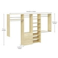 thumbnail image 2 of Easy Track Wood Laminate Dual Tower Closet Organizer, 2 of 5