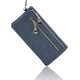 thumbnail image 2 of Cartera larga de mujer con doble cremallera y acabado esmerilado, cartera de mano de mujer de gran capacidad, cartera de mano larga, 2 of 6