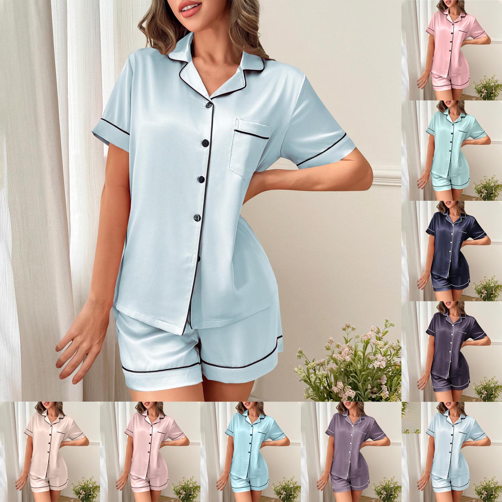 Petit Béguin Pyjama Fille Ensemble De Pyjama 2 Pièces En Coton Uni à Manches Longues Pour Filles Pyjama Garçon Fille Coton