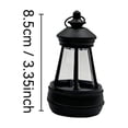 thumbnail image 3 of 3.4 Inch Mini Solar Lantern for Garden Decor, Small Solar Powered Hanging Lanterns Outdoor, Solar Replacement Lights for Lanterns & Mini Solar Lights for Patio Pathway Yard Decoration, 3 of 5