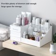 thumbnail image 3 of Caja de almacenamiento de cosméticos con varios cajones, organizador de escritorio para maquillaje, Meterk 28.5*18*13cm, 3 of 7