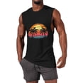 thumbnail image 2 of Cmfcve Hawaiian Tank Top for Men Breathable Loose Summer Sleeveless Beach Vacation Shirts Crew Neck Graphic Gym Tees T-shirt, 2 of 5
