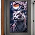 thumbnail image 1 of Diamante pintura 5D DIY taladro redondo completo tigre decoración del hogar arte artesanal Hugtrwg Para estrenar, 1 of 9