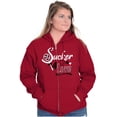 thumbnail image 5 of Sucker For Love Funny Valentines Day Zip Hoodie Sweatshirt Women Brisco Brands 2X, 5 of 6
