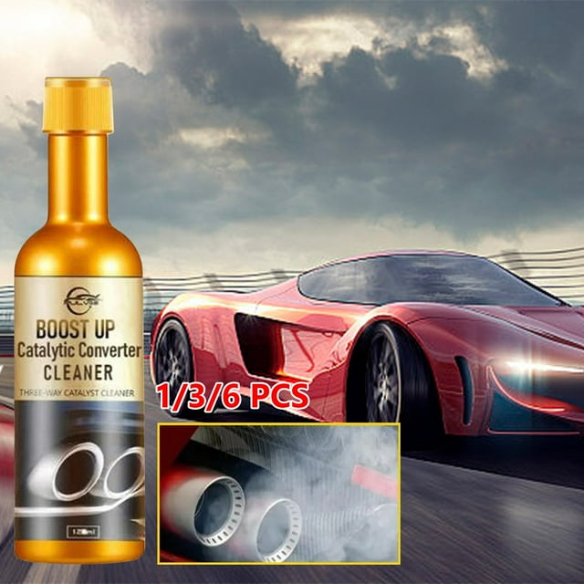 Xihbxyly Limpiador de Sensor de Oxígeno de Escape, Alta Eficiencia de Eliminación de Carbono, Potenciador Del Motor, Reducción de Emisiones de Gases, Mantenimiento Automotriz, Paquete de 6, Botellas
