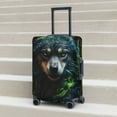 thumbnail image 2 of Lsque Realistic Style Colorful Wolf A Printed Luggage Cover, Travel Luggage Protector,Scratch and Dirt Resistant, Fits 18-32 Inch Luggage - X-Large, 2 of 9