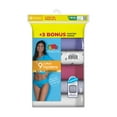 thumbnail image 5 of Fruit of the Loom Women's Cotton Hipster Underwear, 6+3 Bonus Pack, 5 of 7