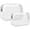 Active White 2 Pack, variant on TSA Approved Toiletry Bag - 5 Pack Clear Toiletry Bags - Quart Size Travel Bag, Clear Cosmetic Makeup Bags for Women Men, Carry on Airport Airline Compliant Bag, Black, White, Blue, Orange, Rose Red