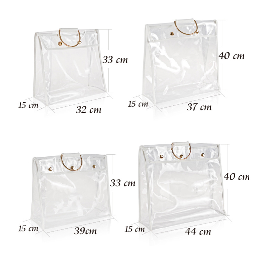 Foldable Hanging Bag Storage Case Anti Dust Protable Shelf Bag Purse Handbag Organizer dust bag Door Sundry Pocket Hanger Storage - image 3 of 9