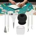 thumbnail image 4 of Vinyl Weeding Tools Set  , Clear Debris DIY Production Craft Tools Set Prevent Tearing  For Cameos For Silhouettes For Lettering Black, 4 of 8