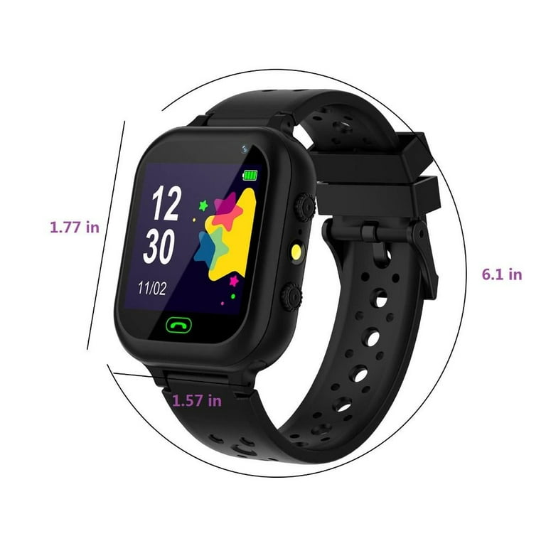 Children Location Tracker Waterproof Smart Watch Touch screen Photo Phone Watches BLUE