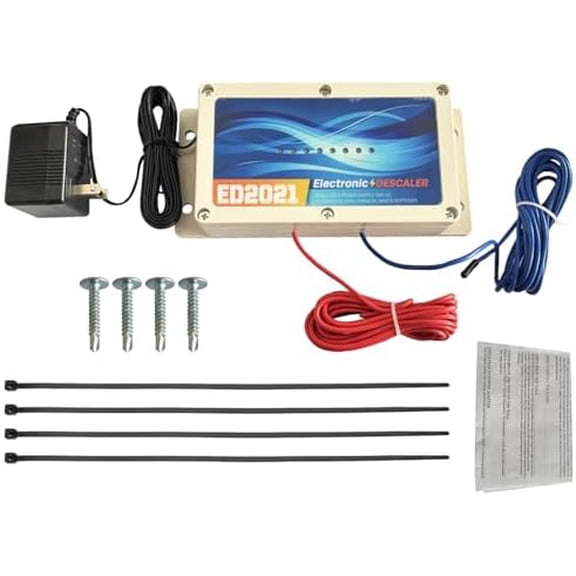 Electronic Water Descaler System Alternative Electronic Salt-Free Hard Water Conditioner Reduces Limescale Prevent Deposits Build-up$$Tools & Hardware Other