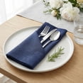 thumbnail image 4 of REGALWOVEN Set of 12 Cloth Napkins, Washable and Reusable Table Dinner Napkins for Home, Restaurant, Weddings, Event and Parties Cyan 16x16inch, 4 of 6