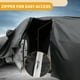 thumbnail image 4 of Funda para auto impermeable para todo clima, protección exterior completa contra el sol y la lluvia, con tiras reflectantes, negra para Toyota Venza, 4 of 5