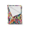 thumbnail image 2 of Abstract Soft Flannel Fleece Blanket, Bauhaus Style Pattern of Geometric Shapes as Colorful Diagonal Tiles Modern Print, Cozy Plush for Indoor and Outdoor Use, 70" x 90", Multicolor, by Ambesonne, 2 of 5