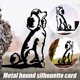 thumbnail image 5 of Perro De Metal Silueta Jardín Perro Estacas Patio Arte Para Jardín Terraza Árbol Decoración Monstrate HA036487-00, 5 of 6