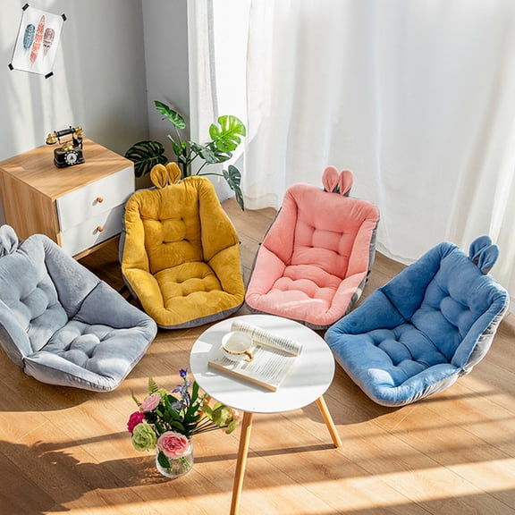 WRISTBIQUE Cushion Chair Pad with Ear Design, Comfortable Seat Pad for Office and Home Use, 1 Pc