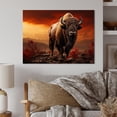 thumbnail image 2 of Designart "Bison Silent II" Animals Metal Art Print, 2 of 5