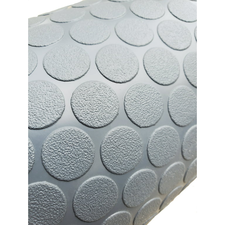 G-Floor 10 ft. x 24 ft. Small Coin Garage Floor Mat in Slate Grey