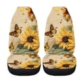 thumbnail image 5 of FOR U DESIGNS Butterfly Sunflower Pattern Seat Cover for Cars Washable 2 Pack Interior Covers for Cars for Women Men Stretchy Auto Decoration Accessories Universal Fit Most Vehicles, 5 of 7