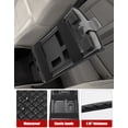 thumbnail image 5 of KBH Ford Armrest Cover for 2004-2010 F150 with 40/20/40 Split Bench Jump Seat, Black Leather Middle Console Cover Cushion Pad for F150 Accessories Interior, 5 of 7