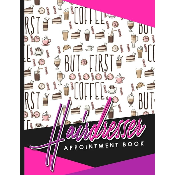 Hairdresser Appointment Book 6 Columns Appointment Log Book