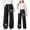 C-Black111, variant on JIAYUE Kids Girls Valentines Day Pants Bowknot Print High Waisted Straight-Leg Long with Drawstring Girlfriend Pants For Kids Stylish Streetwear