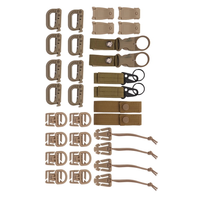 30 Pcs Accessoires Molle Verts, Accessoires de Sac à Dos Faciles à Utiliser pour Randonnée Camping