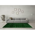 thumbnail image 3 of Ahgly Company Indoor Rectangle Abstract Green Modern Area Rugs, 6' x 9', 3 of 4