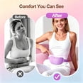 thumbnail image 5 of Comfytemp Heating Pad for Period Cramps, Cordless Wearable Menstrual Belly Belt with FIR Heat & Abdominal Massager, 3 Vibration Modes for Women, Purple, 5 of 6