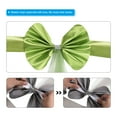 thumbnail image 5 of Uxcell Stretch Satin Chair Sashes Bows Chair Bands Decoration Mesh Yarn Floating Tied Green 12, 5 of 6