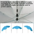 thumbnail image 4 of Plant Umbrellas for Outdoor Plants - 25 Inch Adjustable Angles Plant Shade Umbrella, Weather Resistant Garden Shade Cover, Sun Protection Umbrella for Potted Plants Garden Bed Flower Pot-Blue, 4 of 11