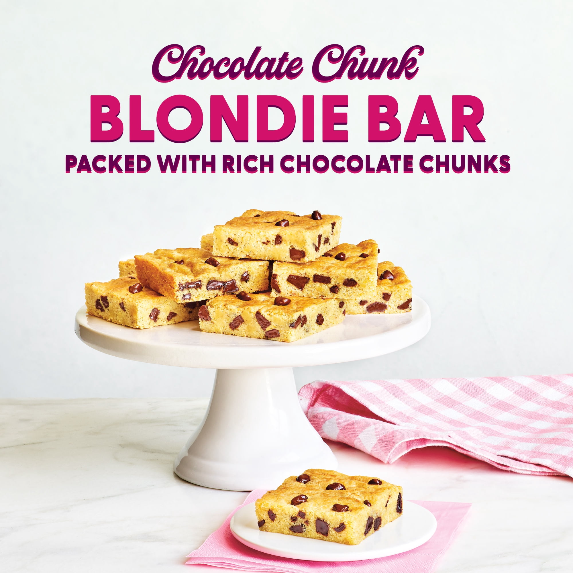 (12 pack) Duncan Hines Dolly Parton's Chocolate Chunk Blondie Bar Dessert Mix, 14.25 oz.