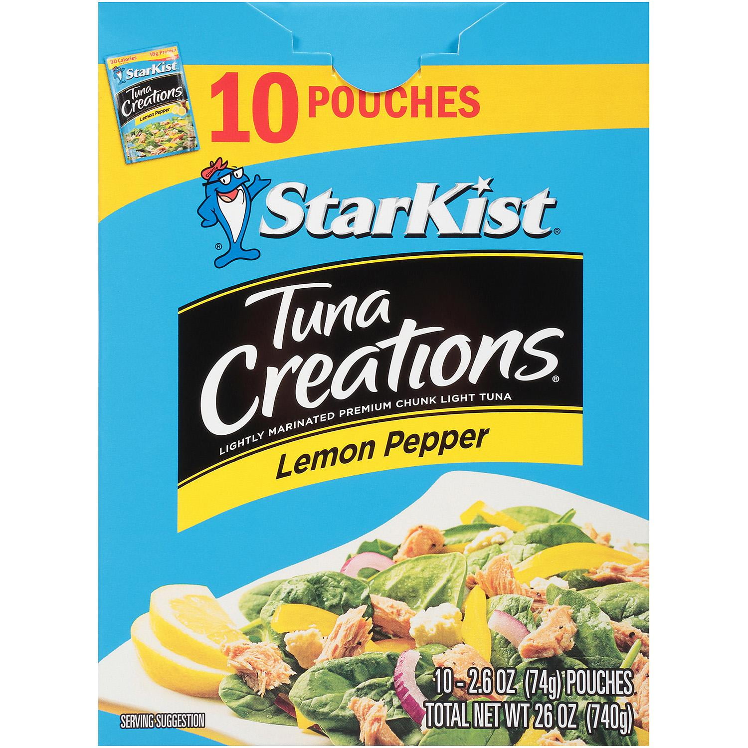 StarKist Tuna Creations Lemon Pepper 2 6 Oz 10 Pk Walmart starkist-tuna-creations-lemon-pepper-2-6-oz-10-pk-walmart