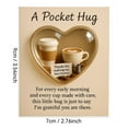thumbnail image 2 of Usloyux under $5 Acrylic Pocket Hug, Sport Themed Pocket Hug Ornament for Coffee Lovers, Kitchen Decor Accent with Gift Card, Miniature Hugging Figure for Shelf and Wall, Cute Home Decoration, 2 of 2